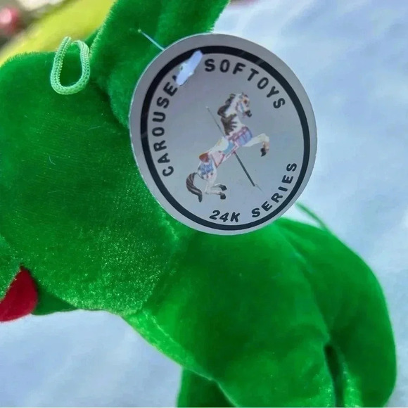 carousel softtoys  dog green NWT - Picture 2 of 3